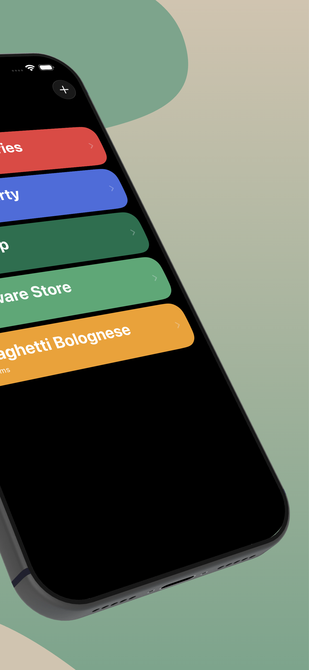 Multiple grocery lists